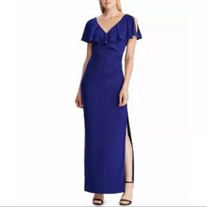 Lauren Ralph Lauren Cold shoulder Jersey Gown 16